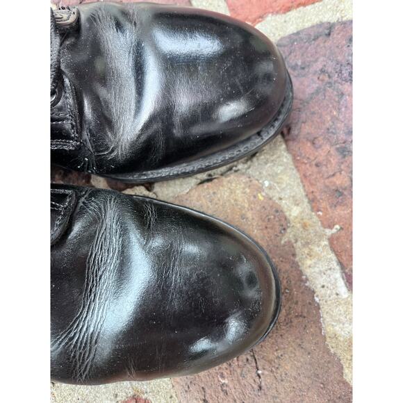 BF Goodrich Vintage Black Leather Military Combat Boots Mens Size 7.5R 1972 - Picture 4 of 8